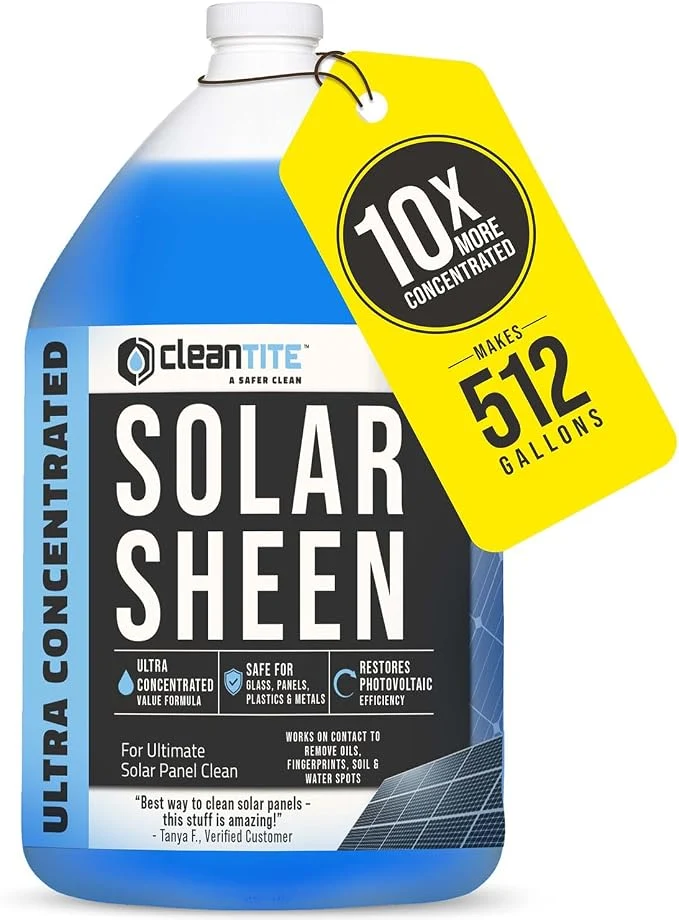 Solar Sheen concentrated solar panel cleaner